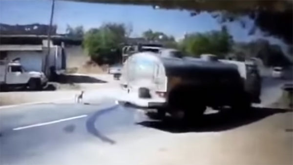 பசுவை காப்பாற்ற தன் உயிரை பணயம் வைத்த லாரி டிரைவர்... வீடியோ வைரல் ஆனதால் குவியும் பாராட்டு...