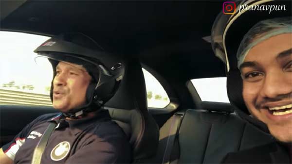 திடீரென கார் ரேஸில் களமிறங்கிய சச்சின்... எவ்வளவு வேகத்தில் ஓட்டினார் என தெரிந்தால் ஆச்சரியம் உறுதி