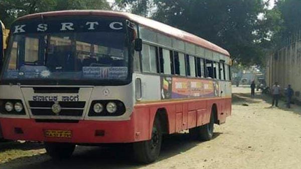 கர்நாடக அரசு பஸ்ஸை அடித்து நொறுக்கி பயணிகளிடம் அராஜகம்... யார் என தெரிந்தால் கோவப்படுவீர்கள்...