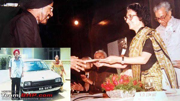 இந்தியாவின் முதல் தயாரிப்பான மாருதி800 காரை ஹர்பாலுக்கு வழங்கிய இருபெரும் தலைவர்கள் யாரென தெரியுமா...?