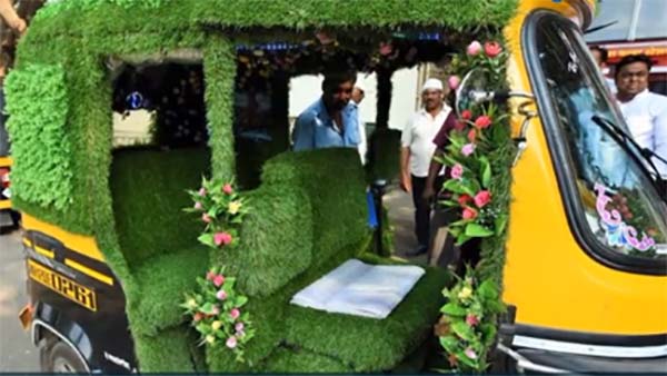 ஆட்டோவை பூங்காவாக மாற்றிய உரிமையாளர்... காரணம் என்னவென்று தெரிந்தால் ஆச்சரியப்படுவீர்கள்...