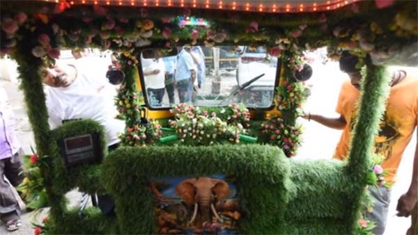 ஆட்டோவை பூங்காவாக மாற்றிய உரிமையாளர்... காரணம் என்னவென்று தெரிந்தால் ஆச்சரியப்படுவீர்கள்...