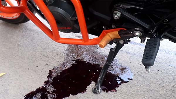 சாலையில் சென்றபோது கல்மீது இடித்த கேடிஎம் பைக்கின் எஞ்ஜின்: அடுத்து நடந்தது என்ன... வீடியோ!