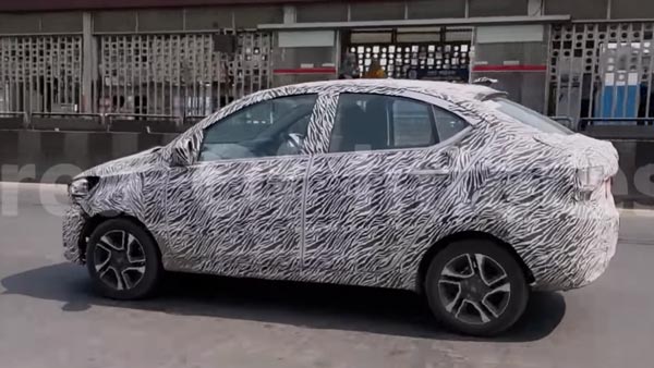 டாடா டிகோர் ஃபேஸ்லிஃப்ட் மாடலின் சோதனை ஓட்டம் - வீடியோ