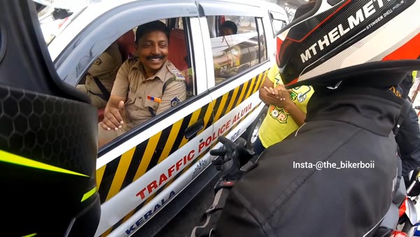 இளைஞர்களின் இதயங்களை வென்ற காவல் துறை அதிகாரி... சமூக வலை தளங்களில் வைரலாகும் வீடியோ...