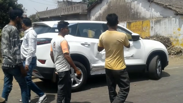 உலக அளவில் இந்தியாவை பெருமிதப்படுத்தும் டாடா... லாரி மோதியும் அசராமல் நின்ற காரின் வீடியோ வைரல்...