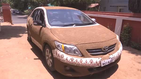 காரில் மாட்டு சாண கோட்டிங்கிற்கு உண்மையான காரணம் இதுதான்... உலகம் முழுக்க வைரலான இந்திய பெண் அதிரடி