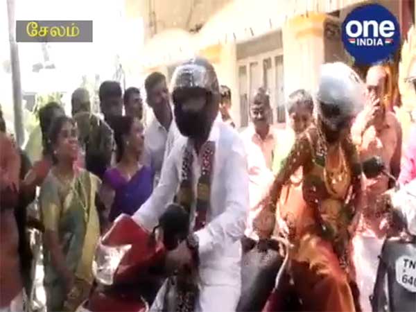 சேலத்தில் திருமணம் முடிந்த கையோடு புதுமண தம்பதி செய்த செயல் இதுதான்... பாராட்டு குவிகிறது...