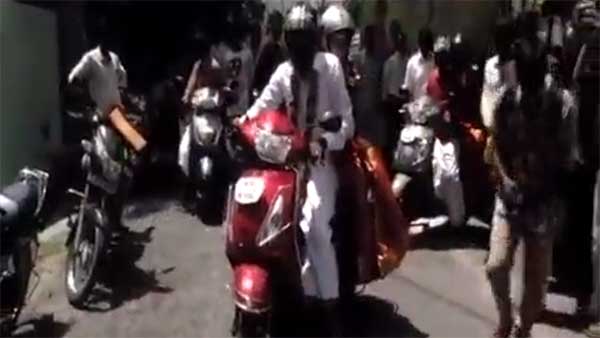 சேலத்தில் திருமணம் முடிந்த கையோடு புதுமண தம்பதி செய்த செயல் இதுதான்... பாராட்டு குவிகிறது...