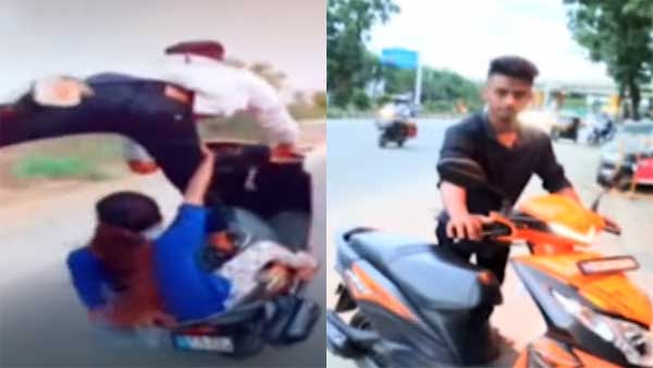 யாரென்றே தெரியாத பெண்ணுடன் நடுரோட்டில் அட்டகாசம் செய்த வாலிபரின் வீடியோ வைரல்... அதிர்ச்சி பின்னணி