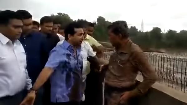 நடுரோட்டில் அதிகாரி மீது சேற்றை ஊற்றி எம்எல்ஏ கட்டி போட்டதற்கு காரணம் இதுதான்... அதிர்ச்சி வீடியோ