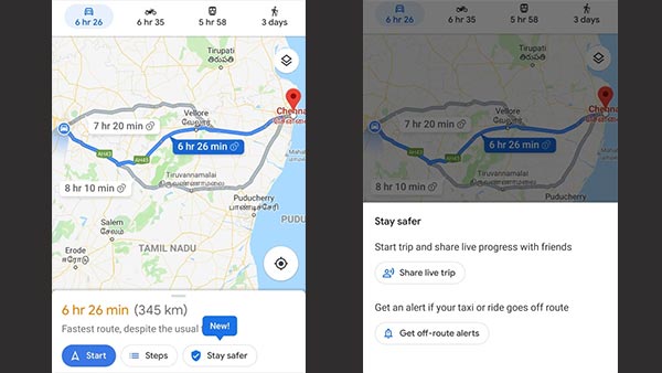 கூகுள் மேப்ஸில் அட்டகாசமான புதிய வசதி அறிமுகம்... இனி கவலையில்லாமல் ரிலாக்ஸாக பயணம் செய்யுங்கள்
