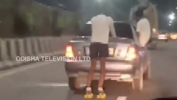 திரைப்பட பாணியில் ஸ்டண்ட் செய்த இளைஞர்கள்: போலீஸிடம் சிக்கியது எப்படி...? வீடியோ!