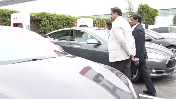 தமிழகத்தில் மின்சார கார் ஆலையை அமைக்க டெஸ்லா நிறுவனத்திற்கு முதல்வர் பழனிச்சாமி அழைப்பு!