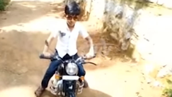 மகனுக்காக மினி ராயல் என்பீல்டு பைக்கை உருவாக்கிய சூப்பர் அப்பா... காரணம் தெரிஞ்சா அசந்து போயிருவீங்க