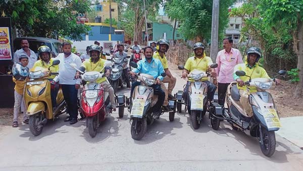 சூப்பர்... திருச்சி மாநகரை கலக்கும் மாற்றுத்திறனாளிகளின் ஸ்கூட்டர் டாக்ஸி! கட்டணம் எவ்வளவு தெரியுமா?