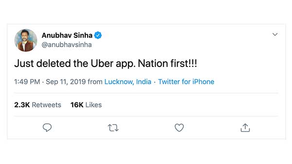 ஓலா, உபரால் வாகன விற்பனை சரிகிறதாம்... தேச நலனுக்காக பிரபல இயக்குனர் செய்த அதிரடி... செம கலாய்
