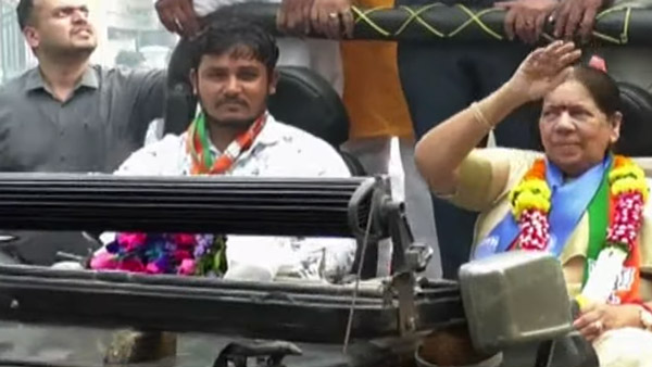 பாஜக பெண் வேட்பாளருக்கு அரங்கேறிய சோகம்: திடீரென காரின் கம்பி நொருங்கி விபத்து... வீடியோ!