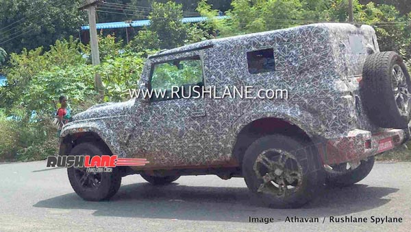 சென்னை அருகே சோதனை ஓட்டத்தில் ஈடுப்படுத்தப்பட்டுள்ள 2020 மஹிந்திரா தார்...