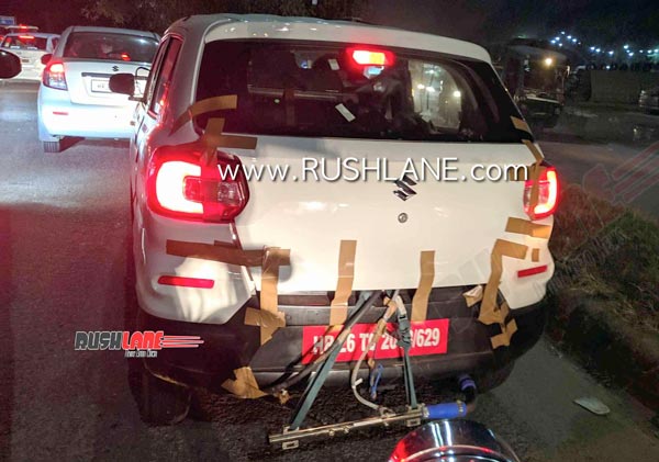 அளவீடு கருவிகளுடன் மாருதி எஸ்-பிரெஸ்ஸோவின் சிஎன்ஜி வேரியண்ட் சோதனை ஓட்டம்...