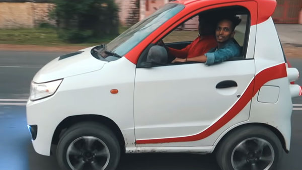 இளைஞர் ஓட்டி வந்த காரை பார்த்து ஆச்சரியத்தில் திக்கு முக்காடி போன போலீஸ் அதிகாரி... ஏன் தெரியுமா?