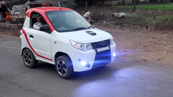 இளைஞர் ஓட்டி வந்த காரை பார்த்து ஆச்சரியத்தில் திக்கு முக்காடி போன போலீஸ் அதிகாரி... ஏன் தெரியுமா?