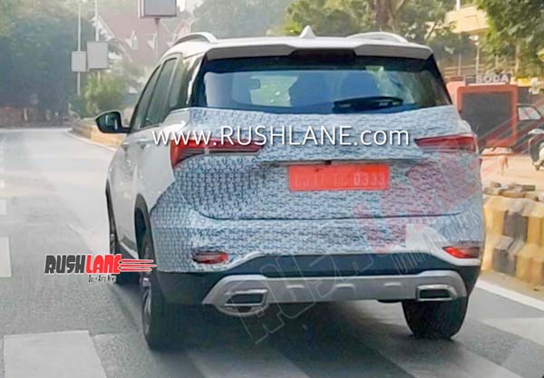 புதிய ஹெட்லைட் மற்றும் 6 இருக்கைகளுடன் 2020 எம்ஜி ஹெக்டர் சோதனை ஓட்டம்...