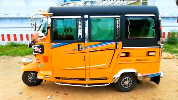 கலையில் சிறந்தவர்கள் தமிழர்கள்.. இதோ அதிநவீன காராக மாறிய சொகுசு ஆட்டோ... தஞ்சை இளைஞரின் அசாத்திய திறன்..!