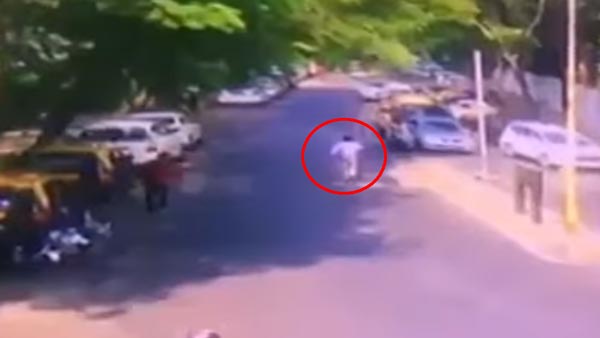 குற்றவாளிகளை தடுக்கபோய் விபத்தில் சிக்கிய காவலர்... போலீஸாரை அடித்து தூக்கி வீசும் அதிர்ச்சி காட்சி..!