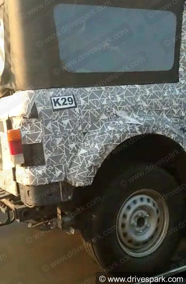 மஹிந்திரா தார் பிஎஸ்6 மாடல் அறிமுகத்திற்கு முன்னதாக மீண்டும் சோதனை ஓட்டம்...