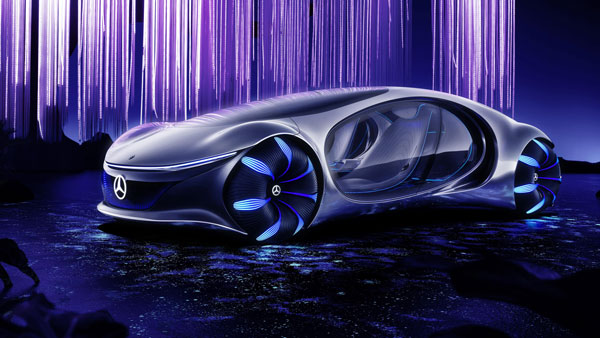 அவதார் ஜேம்ஸ் கேமரூன் வடிவமைப்பில் உருவாகும் தானியங்கி கார்... பென்ஸின் அட்டகாசமான மின்சார கார்..!