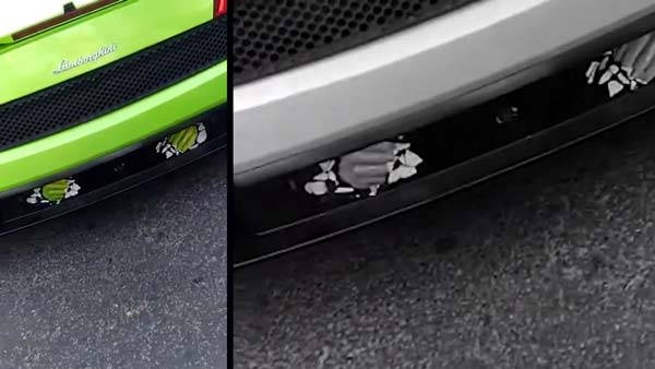 வாகன ஓட்டிகள் மீது மோதிய பென்ட்லீ - போலீஸ் கூடாரத்தில் மோதிய லம்போர்கினி.. ஒரே நாளில் இரு விலையுயர்ந்த கார்களின் சம்பவம்..