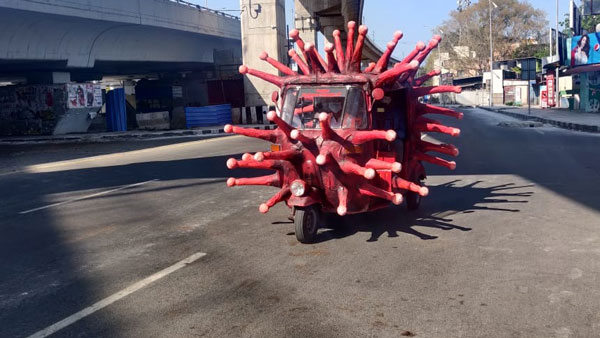 நம்ம ஆளுங்க வேற லெவல்... சென்னையை கலக்கும் கொரோனா ஆட்டோ... இதன் ஸ்பெஷல் என்னனு தெரியுமா? நம்ம ஆளுங்க வேற லெவல்... சென்னையை கலக்கும் கொரோனா ஆட்டோ... இதன் ஸ்பெஷல் என்னனு தெரியுமா?