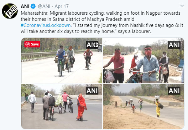 கொரோனா ஊரடங்கால் இப்படி ஒரு முடிவு... கையில் குழந்தையை வைத்து கொண்டு ரிஸ்க் எடுத்த பெற்றோர்...