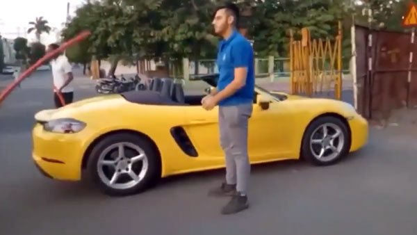 உல்லாச காரில் ஹீரோ போல் கிளம்பிய இளைஞர்... ஸ்பெஷல் ட்ரீட்மெண்ட் வழங்கிய போலீஸ்!