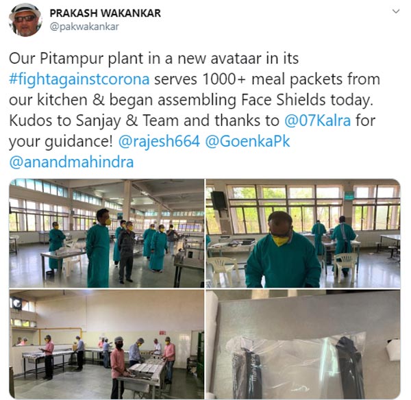 ஜாவா பைக் ஆலையில் முக கவசங்கள் உற்பத்தி துவங்கியது!