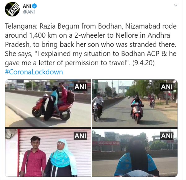 சும்மாவா சொன்னாங்க தாயை சிறந்ததொரு கோவில் இல்லைனு! மகனுக்காக தனியொரு ஆளாக 1,400 கிமீ பயணித்த பெண்..