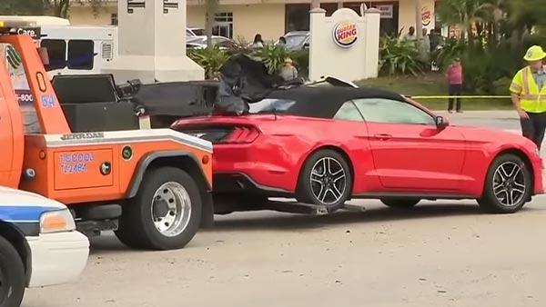 அதிசயம்... விபத்தில் 2 துண்டுகளாக பிளந்த கார்... தூசியை தட்டி விட்டு கெத்தாக நடந்து வந்த டிரைவர்!!