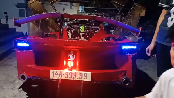 வெறும் ரூ.15 ஆயிரம் செலவில் உருவாக்கப்பட்ட ஃபெராரி கார்... எப்படினு தெரிஞ்சா அசந்து போய்ருவீங்க...