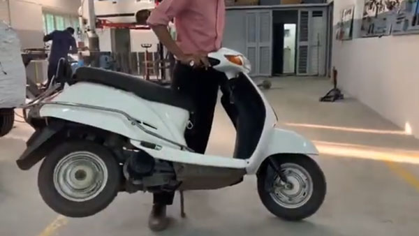 மின்சார ஸ்கூட்டர் அவதாரம் எடுத்த ஹோண்டா ஆக்டிவா... இதுதான் இந்தியாவின் முதல் மின்சார ஆக்டிவா! 