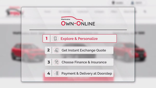  ஆன்லைன் மூலம் ஈஸியாக புதிய மஹிந்திரா கார்களை வாங்கலாம்