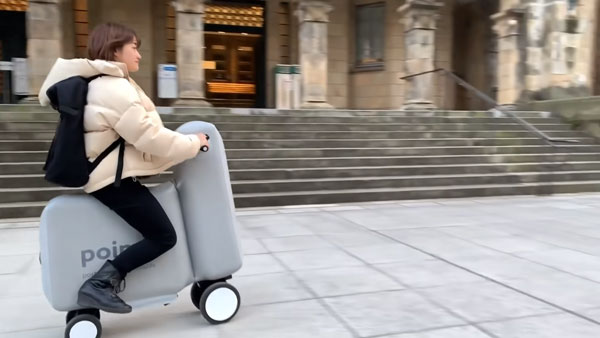 சத்தியமா நம்புங்க இது மின்சார ஸ்கூட்டர்... சூட்கேஸ் வடிவத்தில் இ-ஸ்கூட்டர்... இதுல பயணிச்சா நுரையீரலுக்கு நல்லதா?