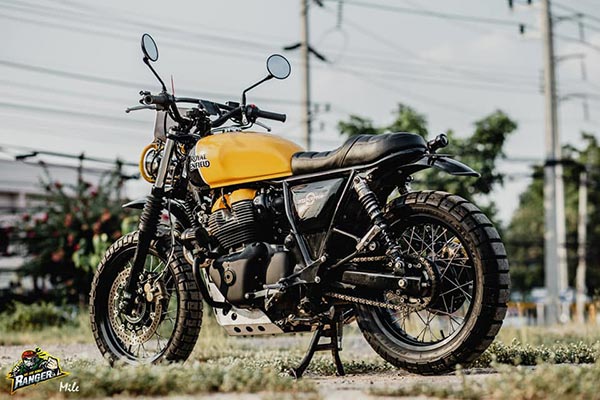 ஸ்க்ரம்ப்லர் தோற்றத்திற்கு மாறியுள்ள ராயல் எண்ட்பீல்டு இண்டர்செப்டர் 650... ஸ்க்ரம்ப்லர் தோற்றத்திற்கு மாறியுள்ள ராயல் எண்ட்பீல்டு இண்டர்செப்டர் 650...