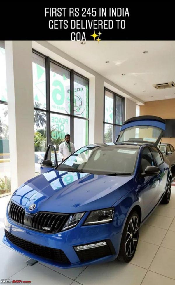 முதல் ஸ்கோடா ஆக்டேவியா ஆர்எஸ்245 கார் இந்தியாவில் டெலிவிரி... அட்டகாசமான புகைப்படம் இதோ...! முதல் ஸ்கோடா ஆக்டேவியா ஆர்எஸ்245 கார் இந்தியாவில் டெலிவிரி... அட்டகாசமான புகைப்படம் இதோ...!