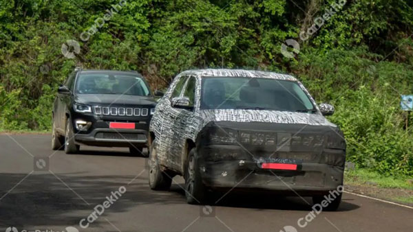 முதன்முறையாக ஜீப் காம்பஸ் ஃபேஸ்லிஃப்ட் கார் இந்தியாவில் சோதனை... 