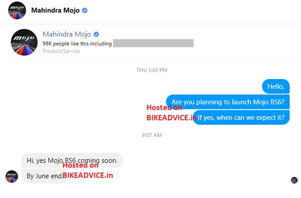 இந்த ஜூன் மாதத்திற்குள் வெளிவருகிறதா மஹிந்திரா மோஜோ பிஎஸ்6 பைக்..? இம்முறையாவது இந்தியர்களை கவருமா..
