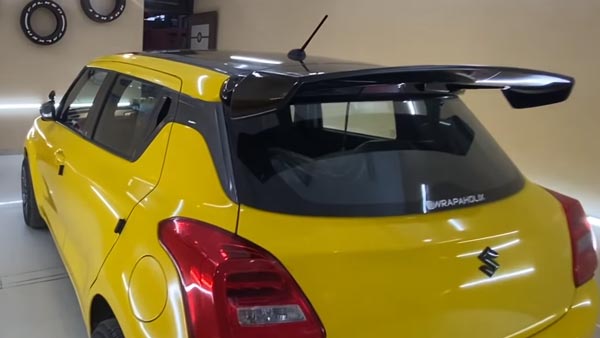 கண்கவரும் மஞ்சள் நிறத்தில் மாருதி ஸ்விஃப்ட்... இதுக்கு எவ்ளோ செலவாகி இருக்கும்னு நெனைக்குறீங்க..?