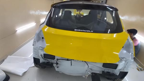 கண்கவரும் மஞ்சள் நிறத்தில் மாருதி ஸ்விஃப்ட்... இதுக்கு எவ்ளோ செலவாகி இருக்கும்னு நெனைக்குறீங்க..?