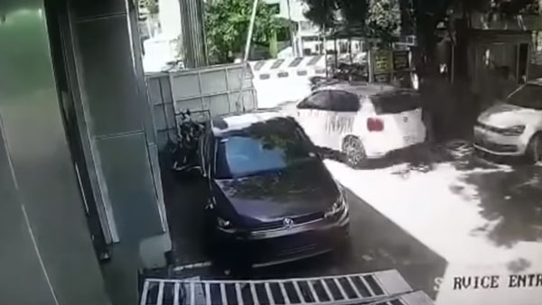 உற்சாகத்தில் புதிய காரை அப்பளமாக்கிய தமிழக இளைஞர்... இந்த நிலைமை வேறு யாருக்கும் வர கூடாது... வீடியோ!