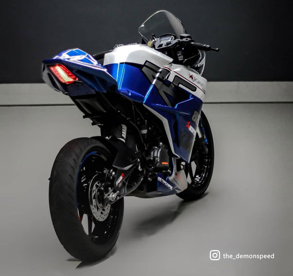 பைக் மாடிஃபைடில் மீண்டும் மெர்சல் காட்டியுள்ள கேரளா... இம்முறை கேடிஎம் ஆர்சி200 பைக்...